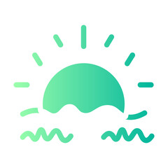 sunset gradient icon