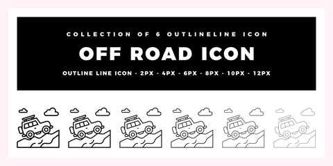 Collection of 6 Off-Road Vehicle Icons