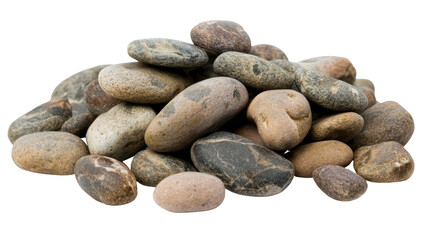 pile of pebbles isolated