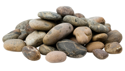 pile of pebbles isolated
