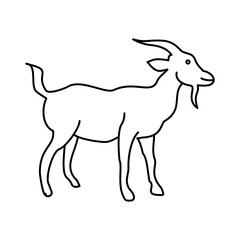 Fototapeta premium goat vector illustration