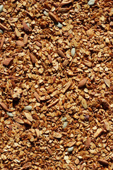 Freshly Baked Homemade Granola with Nuts and Seeds. Breakfast Food.