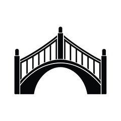Bridge Arches Vector Silhouette
