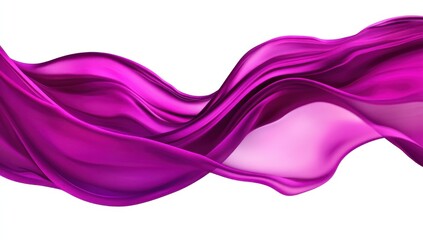 Fluid fuchsia fabric drapes elegantly