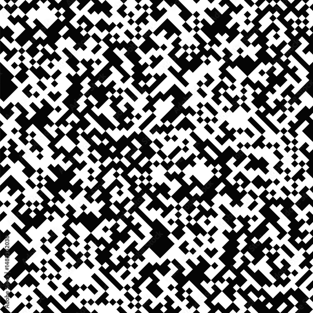Poster random diagonal monochrome pattern background - abstract seamless repeating vector design