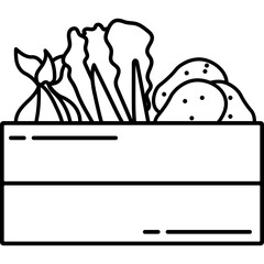 Vegetables on Basket Line