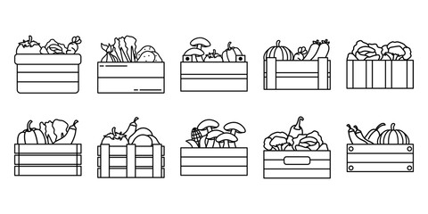 Vegetables on Basket Line