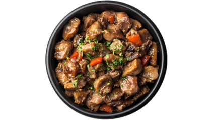 Delicious Beef Stew Recipe  Easy Dinner Idea isolated on transparent background