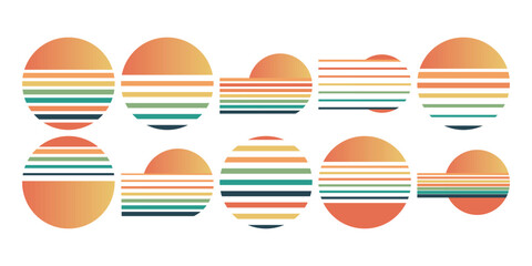 Retro Sunset Stripes © Vibe