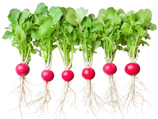 red onion plants isolated on white background