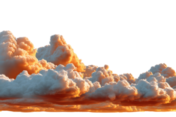 Majestic Cloudscape: Witness the ethereal beauty of a cloudscape. A dynamic scene of swirling cumulus clouds, brilliantly illuminated by the warm hues of sunrise.
