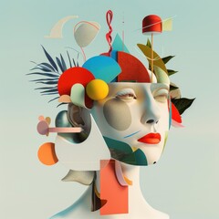 Quirky advertising professional abstract