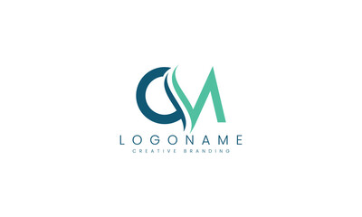 Minimalist CM Logo for Branding and Identity.