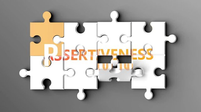 Assertiveness produces respect - when many parts of assertiveness come together to form the whole, they create respect at the same time. The continuous process of assertiveness gradually makes respect