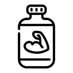 protein powder Line Icon