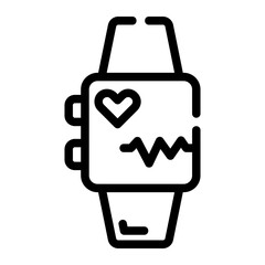smartwatch Line Icon