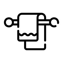 towel Line Icon