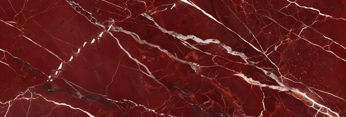 Bold Red Marble Texture with White Veins