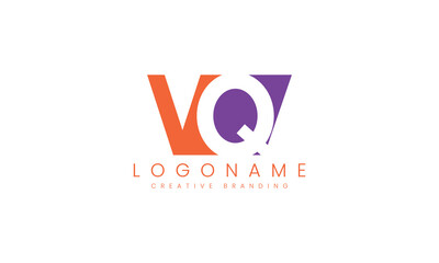 Minimalist VQ Logo for Branding and Identity.