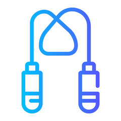 jump rope Line Gradient Icon