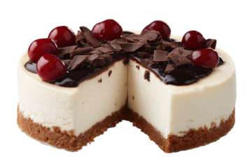 Delicious Cherry Chocolate Cheesecake Creamy, Rich, and Decadent Dessert