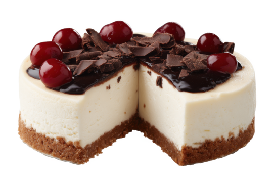 Delicious Cherry Chocolate Cheesecake Creamy, Rich, and Decadent Dessert