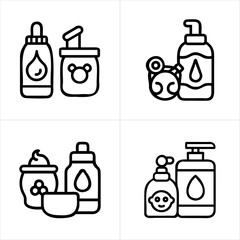 Baby Products icon set  
