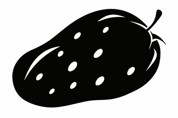 sweet potato silhouette line art vector illustration with a white background