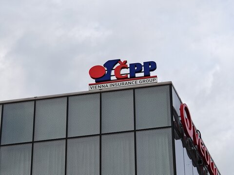 Ostrava,Czech Republic-April 8 2025: CPP insurance company office, Czech insurer providing personal insurance, car insurance, property and health coverage products.
