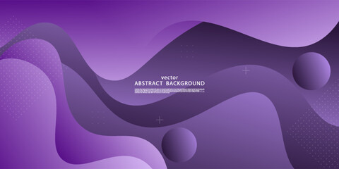 Abstract dark purple wave pattern background. Simple wave fluid banner background. Vector Eps10