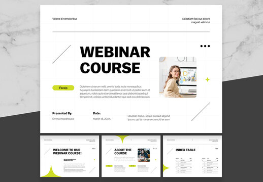 Green And Black Webinar Course