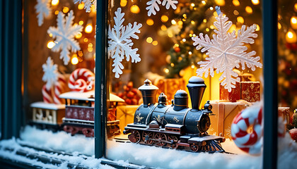 christmas tree in snow