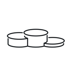 Podium icon design for presentations, awards, and public speaking events in vector format