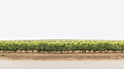 Scenic vineyard landscape evoking tranquility and the art of winemaking