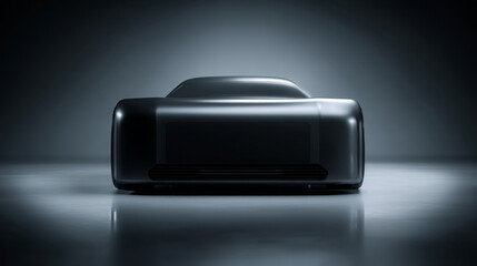 Futuristic design of a sleek, modern device against a dark background.