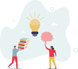 Youth education at studies and smart knowledge learning. Mental brain skills development with intelligence training . character life .