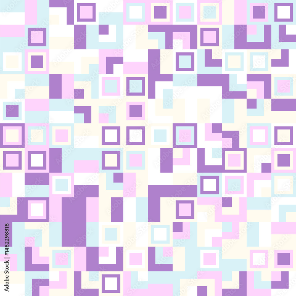Poster geometrical mosaic pattern background - abstract vector design