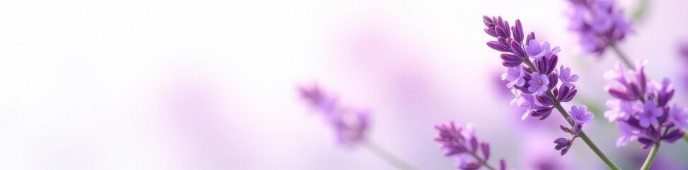 Obraz premium Delicate lavender blossoms, isolated on pure white , texture, spa