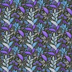 seamless floral pattern with flowers