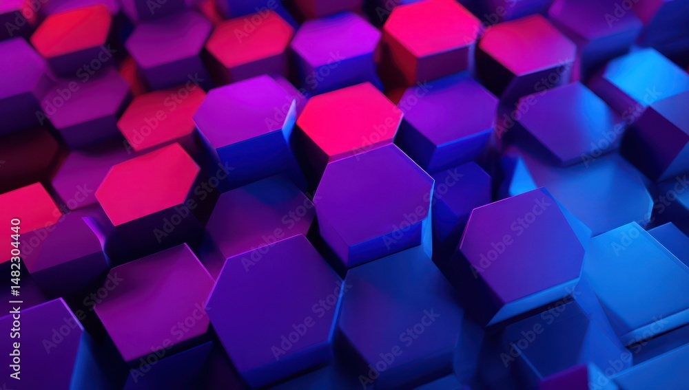Aufkleber led panel in 3d with floating effects, enhancing the depth and dynamic movement of the display.