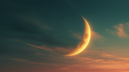 Islamic Religious Observances During Ramadan and Muharram – Twilight Sky Background