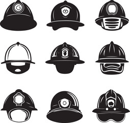set of hats vector