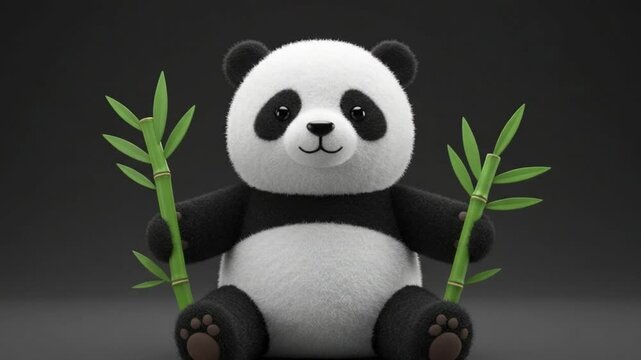 3D cotton-like 'PANDA' with bamboo and softness &mdash; cute and cuddly.