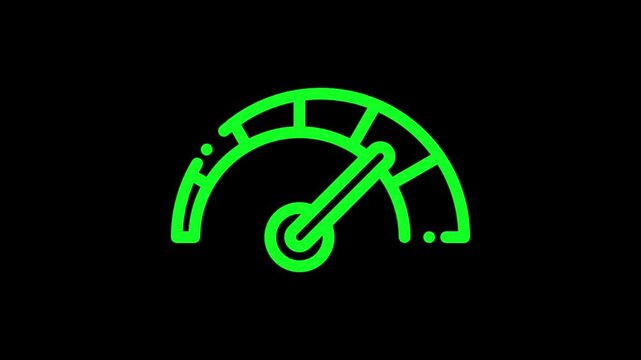 Glowing Green Neon Light Bulb with Zodiac and World Symbols, Circular Icon Design for Business, Time, Target, Money and Digital Technology Concept