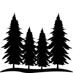 Pine Tree Silhouette