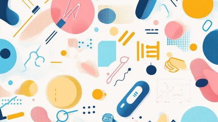 Innovative health care and medical science background featuring abstract technology pattern with molecular structures, data network lines, and futuristic blue vector design for modern health innovatio