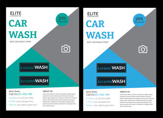 Car wash flyer design, professional car service brochure design, car, service, repair, garage, foam, clean  Car Wash poster templates, A4 size, Car Wash Flyer Design Template.