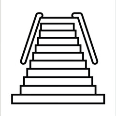 2D steps web icon in line style  Icons, Flat lay Icon