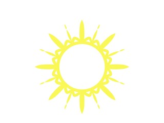 Wonderful Sun with exiting rays