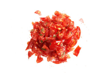 Freshly Chopped Tomatoes A Vibrant Culinary Ingredient
